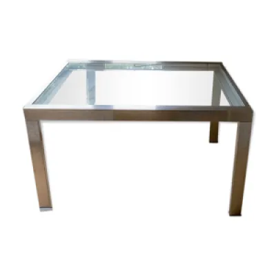 Table inox verre Casa - design
