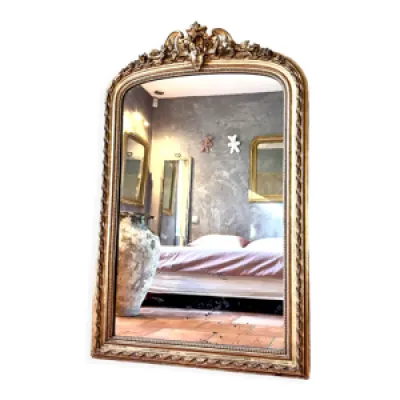 Miroir à fronton XIXème