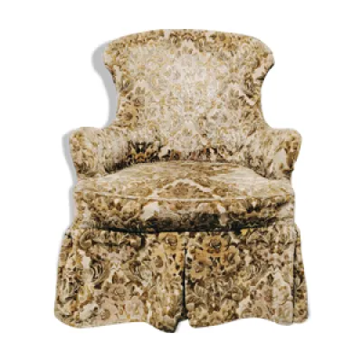 Fauteuil crapaud tapissier