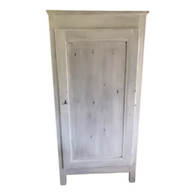 Armoire une porte en - blanc bois