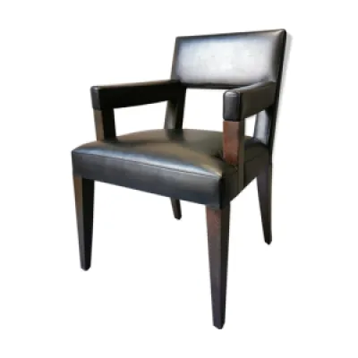 Fauteuil luxe Philippe - cuir noir