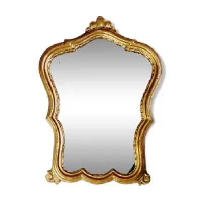 miroir rocaille bois - 28x38cm