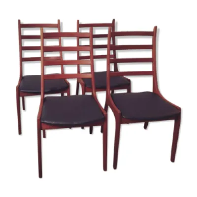 4 chaises de Kai Kristiansen - korup stolefabrik