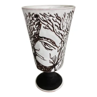 vase Jean Marais poterie - vallauris