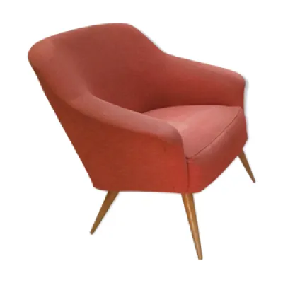 fauteuils années 50-60 - rouge