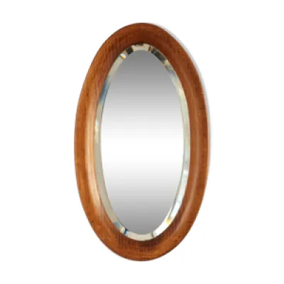 miroir ovale en bois