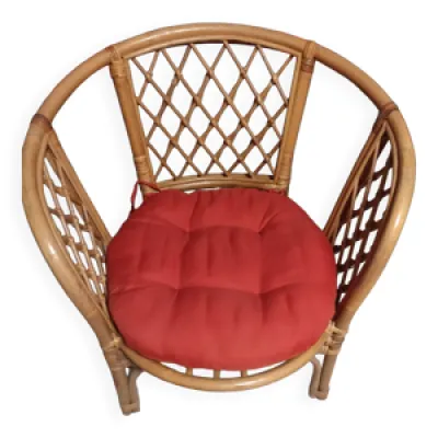 fauteuil bambou et rotin