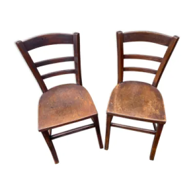 2 chaises bistrot brasserie - 1930 alsace