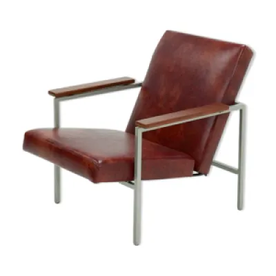 fauteuil réglable en - cuir 1960