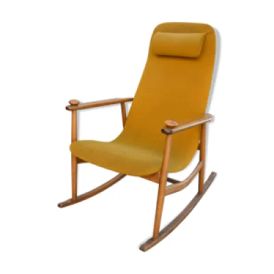 fauteuil danois rocking - jaune