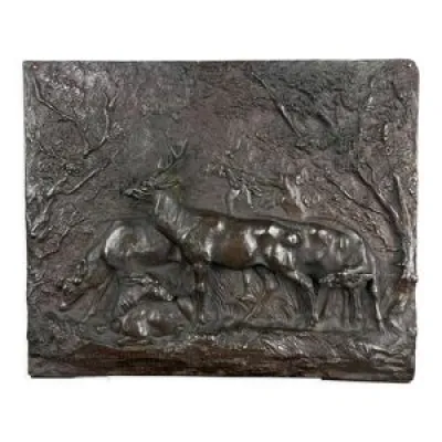 Bas-relief en bronze