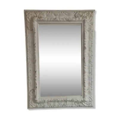 Miroir blanc rectangulaire