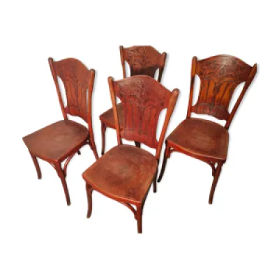 Ensemble de quatre chaises - joseph kohn