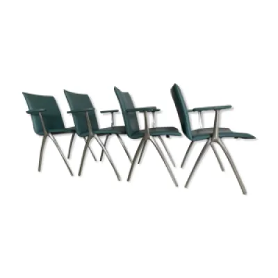 Ensemble de 4 chaises - leolux cuir