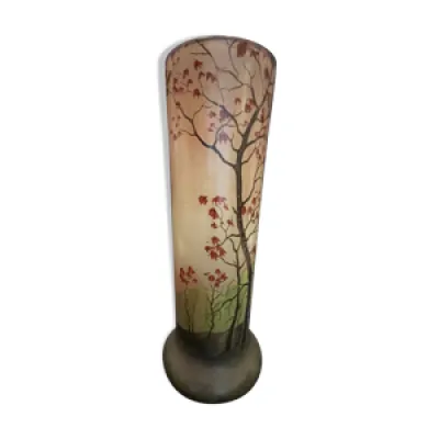 Vase rouleau à décor - peint