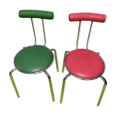 2 chaises design italie