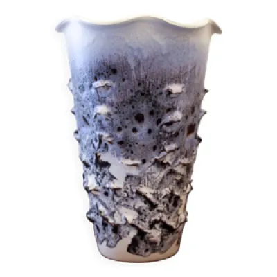 vase en céramique texturé - vallauris