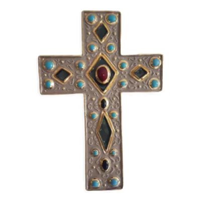 croix céramique émaillée