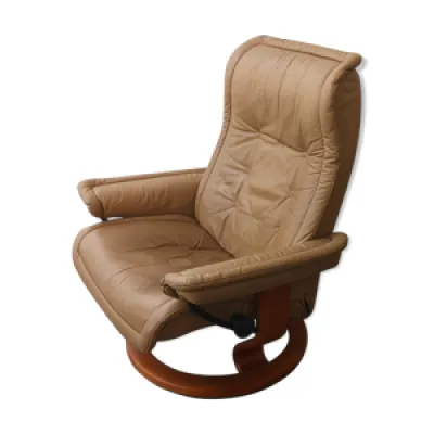 Chaise longue Ekornes - cuir