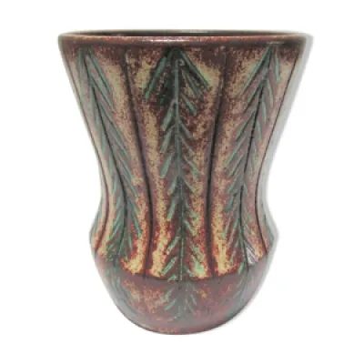 Vase décor végétal céramique