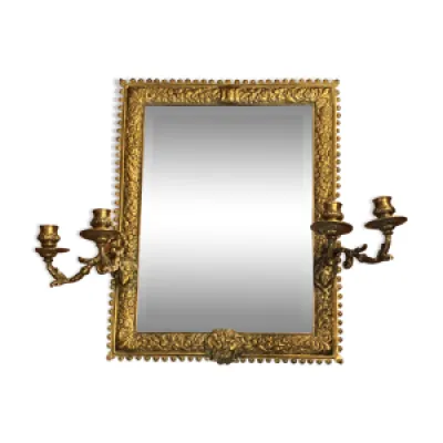 miroir en bronze doré - appliques
