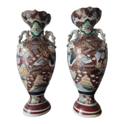Paire de vases japonais - satsuma