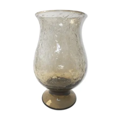 vase en verre bullé, - 1970