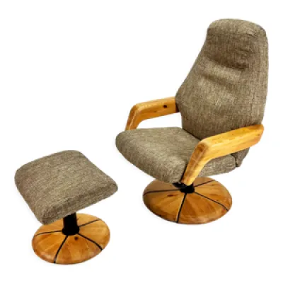 fauteuil & repose-pied, - 1980