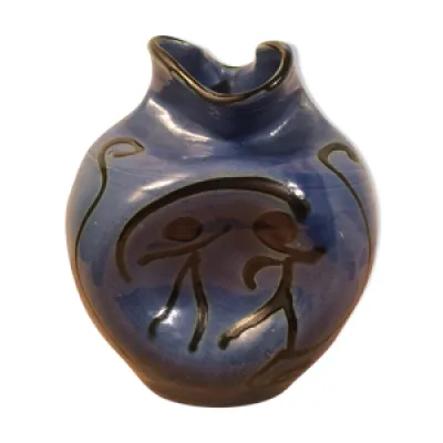 Vase signé Buxo céramique - forme libre