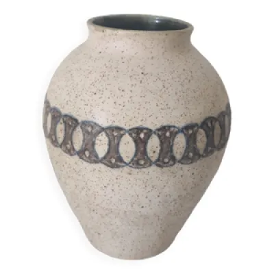 vase ceramique  signe - accolay vallauris