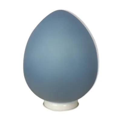 Lampe œuf pop en verre - bleu