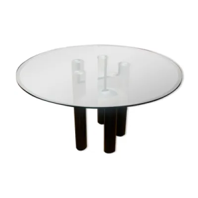 table Marco Zanuso haute - verre plateau