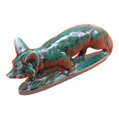 Sculpture zoomorphe céramique - renard
