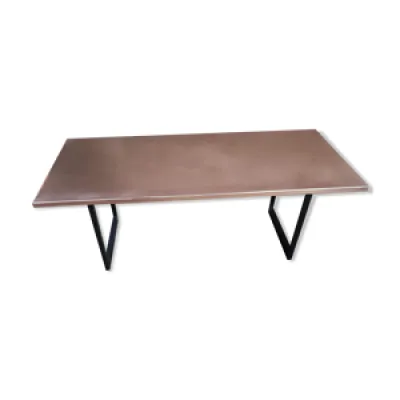 Table basse avec plateau - cuivre