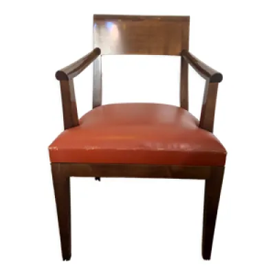 fauteuil St James cuir - clair