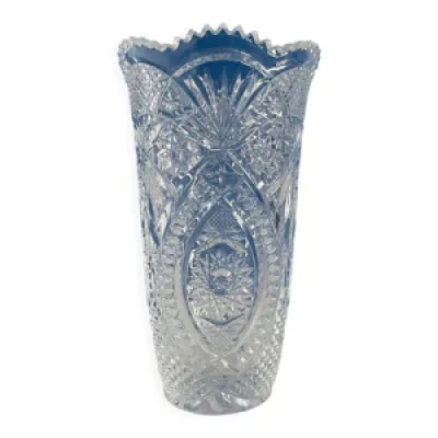 Vase en cristal transparent
