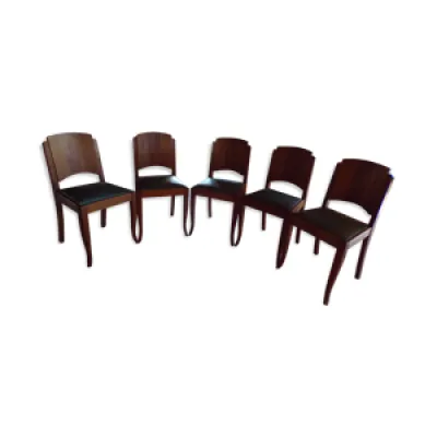 cinq chaises art déco