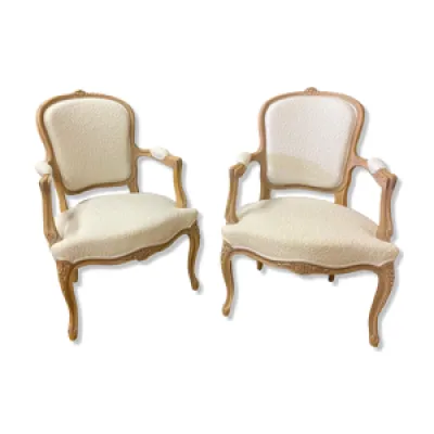 2 fauteuils Louis XV