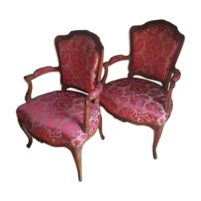 Paire de fauteuils époque - louis vers 1760