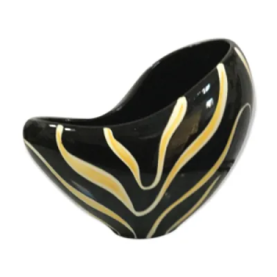 Vase céramique JY4120 - jaune noir