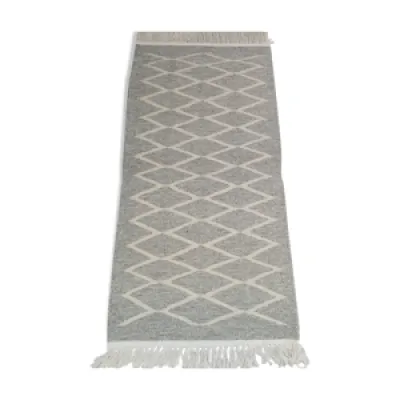 tapis margoum gris et - beige