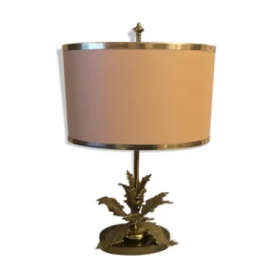 Lampe vintage bronze - feuilles