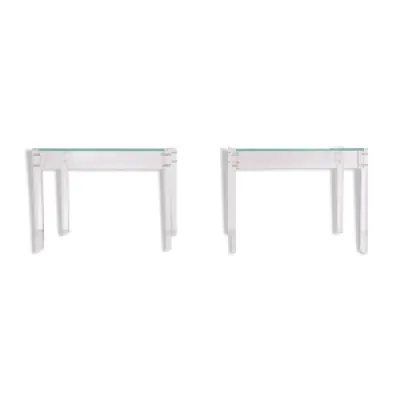 Tables d’appoint lucite - 1970 france