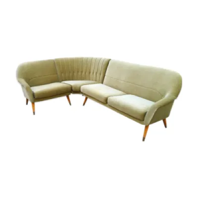 Canapé d'angle modular - 50 vert