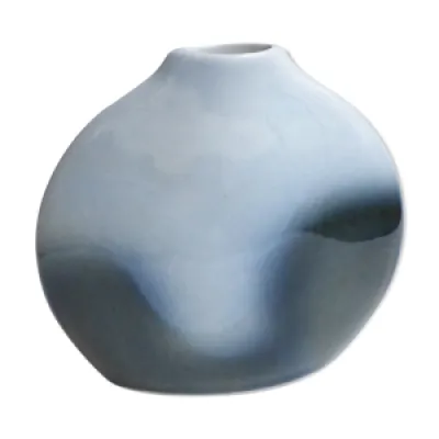 vase lenticulaire porcelaine