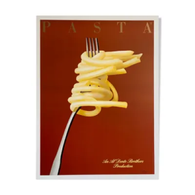 Affiche Razzia Pasta - 1986