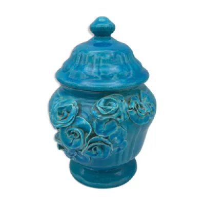 Bonbonnière pot en céramique - bleu