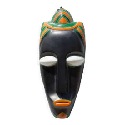 Masque faience polychrome - africain