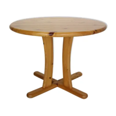 Table à manger ronde - pin 1970