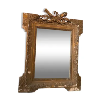 Miroir ancien doré à - iii style